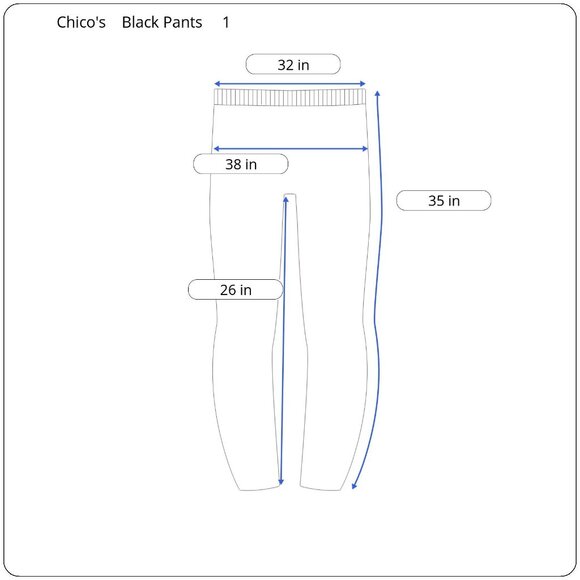 Chico's Women's Black Pull-On Pants Sz 1 Comfy Stretch Casual Sleek Versatile - Picture 2 of 9